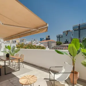 Casa Boma - Lighting With Private Balcony - Campolide I , Lisbon Portugal